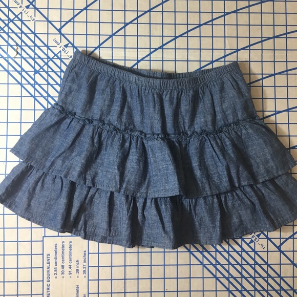 Circo Other - xl circo chambray ruffle tier skirt elastic waist